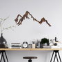 Wallity Rusty Mountain Escultura de pared de metal Antiquation